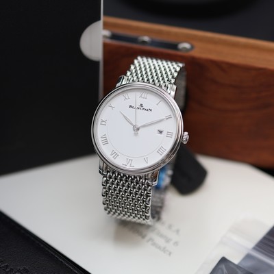 Image BLANCPAIN Villeret Ultra-Slim unworn gents wristwatch reference 6651-1127-MMB, self ...