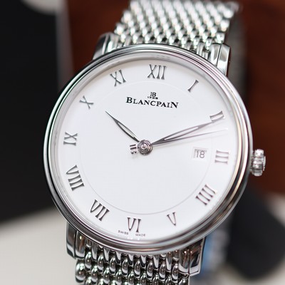 27117151a - BLANCPAIN Villeret Ultra-Slim ungetragene Herrenarmbanduhr Referenz 6651-1127-MMB, ...