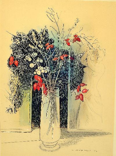 27117160a - Karl Hufnagel, 1906 Harthausen-1995 Speyer, 2 aquarellierte Tuschezeichnungen: ...