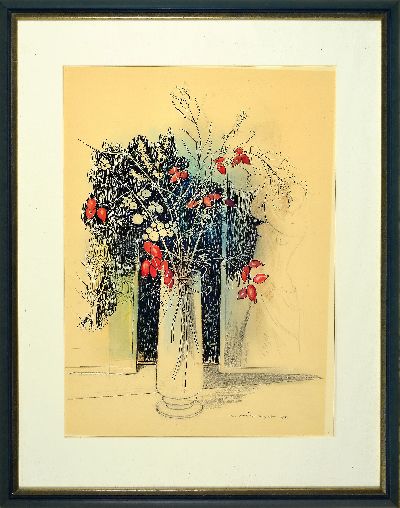 27117160l - Karl Hufnagel, 1906 Harthausen-1995 Speyer, 2 aquarellierte Tuschezeichnungen: ...