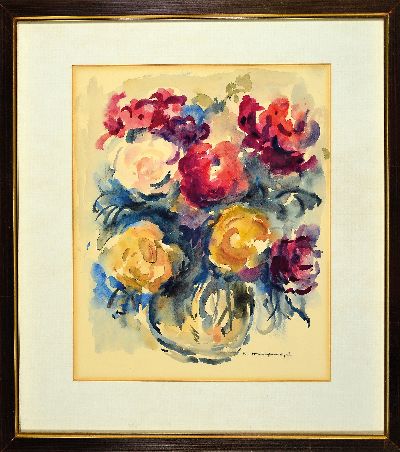 27117162l - Karl Hufnagel, 1906 Harthausen-1995 Speyer, 3 Aquarelle auf Papier: 1) Ansicht aus ...