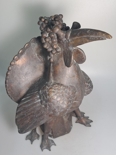 27117163a - Gernot Rumpf, 1941-2025 Kaiserslautern, Traubendritsche, Bronzeguß, sign. und dat. ...