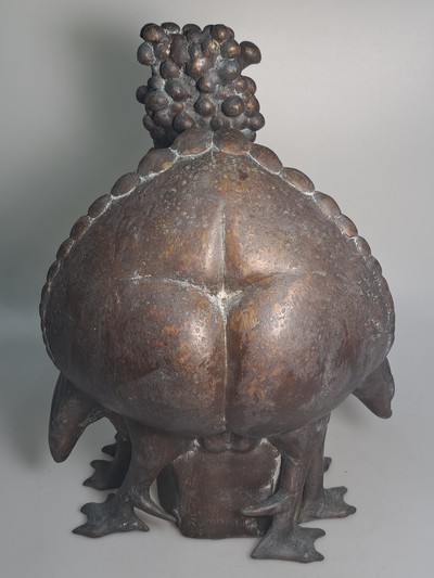 27117163e - Gernot Rumpf, 1941-2025 Kaiserslautern, Traubendritsche, Bronzeguß, sign. und dat. ...