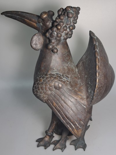 27117163g - Gernot Rumpf, 1941-2025 Kaiserslautern, Traubendritsche, Bronzeguß, sign. und dat. ...