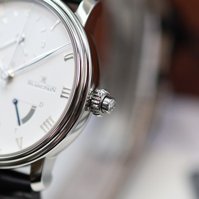 27117165b - BLANCPAIN Villeret Demi-Fuseau ungetragene Herrenarmbanduhr Referenz 6660-1127A-55B, ...