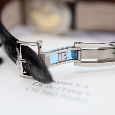 27117165d - BLANCPAIN Villeret Demi-Fuseau ungetragene Herrenarmbanduhr Referenz 6660-1127A-55B, ...