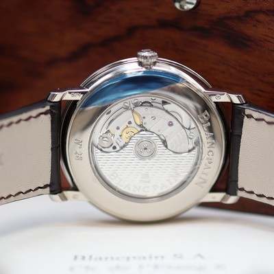 27117195e - BLANCPAIN Ultra-Slim ungetragene Herrenarmbanduhr WG 750/000 Referenz 6651-1504-55B, ...
