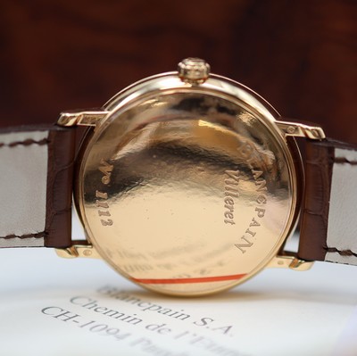 27117197e - BLANCPAIN Villeret Ultra-Slim Armbanduhr in RG 750/000 Referenz 6223-2987-55B, ...
