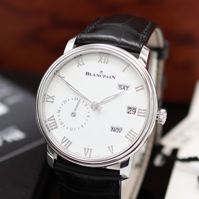 27117203a - BLANCPAIN Villeret Quantieme Annuel GMT ungetragene Herrenarmbanduhr Referenz ...