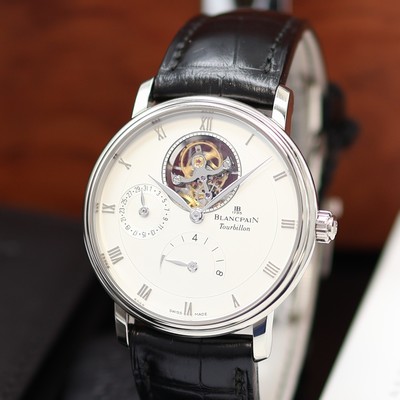27117209a - BLANCPAIN hochfeines, ungetragenes Armbandtourbillon Villeret in WG 750/000 Referenz ...