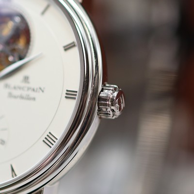 27117209b - BLANCPAIN hochfeines, ungetragenes Armbandtourbillon Villeret in WG 750/000 Referenz ...