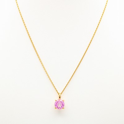 Image Chopard - So Happy Anhänger an Kette, GG 750/000, rosa Stein, Brill. ca. 0.05 ct ...
