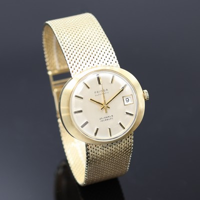 27117252b - PRIOSA Herrenarmbanduhr in GG 585/000, Automatik, Deutschland/Schweiz um 1968, Boden ...