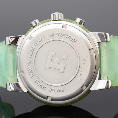 27117253e - FACONNABLE Armbandchronograph, Schweiz um 2000, Edelstahlgeh. inkl. orig. Kautschukband ...