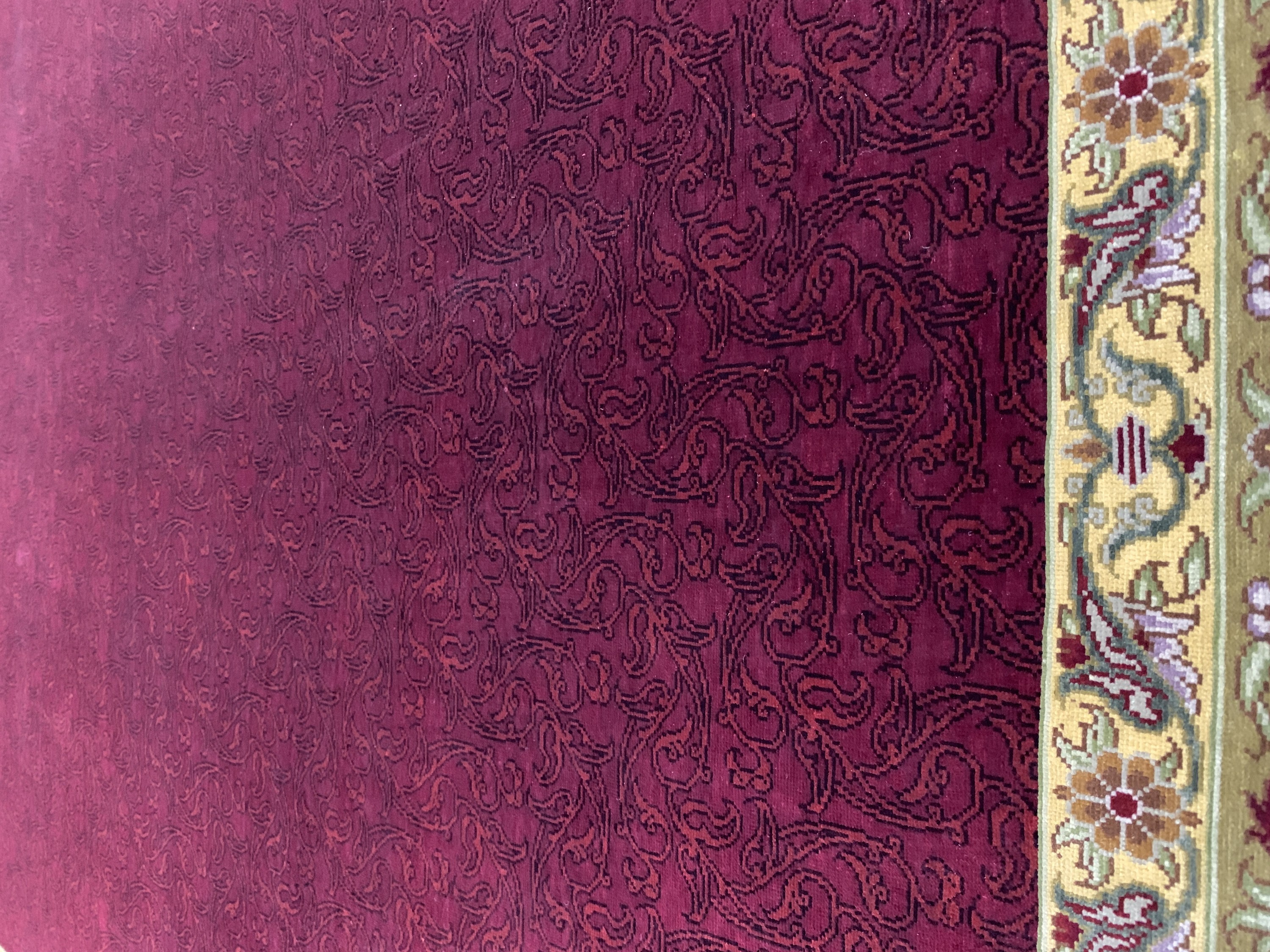 Detail f: Hereke Seide fein Türkei, signiert"Cinar", Ende 20.Jhd, reine Naturseide, ca. 205 x 145 cm, EHZ: 1-2
