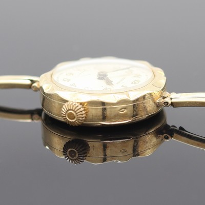 27117305c - PRIOSA frühe Armbanduhr in GG 585/000, Schweiz um 1920, Kronenaufzug/Handaufzug, ...