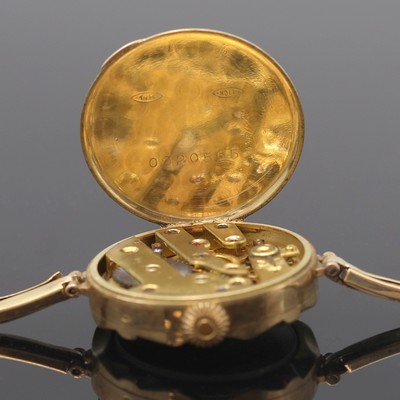 27117305f - PRIOSA frühe Armbanduhr in GG 585/000, Schweiz um 1920, Kronenaufzug/Handaufzug, ...