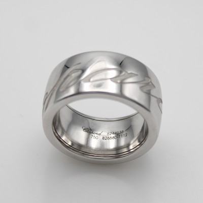 27117353a - Chopard - Chopardissimo Ring, WG 750/000, RW ca. 55, Gew. 20.5 g, orig. Etui u. Papiere ...
