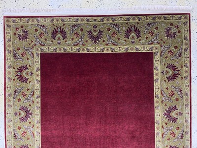 27117354d - Hereke Seide fein Türkei, signiert´Cinar´, Ende 20.Jhd, reine Naturseide, ca. 205 x ...
