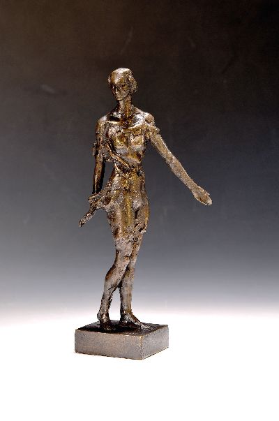 27117359k - Karel Fron, geb. 1947 Kuttenberg/Böhmen, Bronze-Figurine, weiblicher Akt, Miniatur der ...
