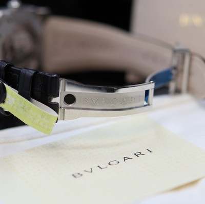 27117361c - BULGARI Octo ungetragene Herrenarmbanduhr mit springender Stunde Referenz BGO 38 Sr, ...