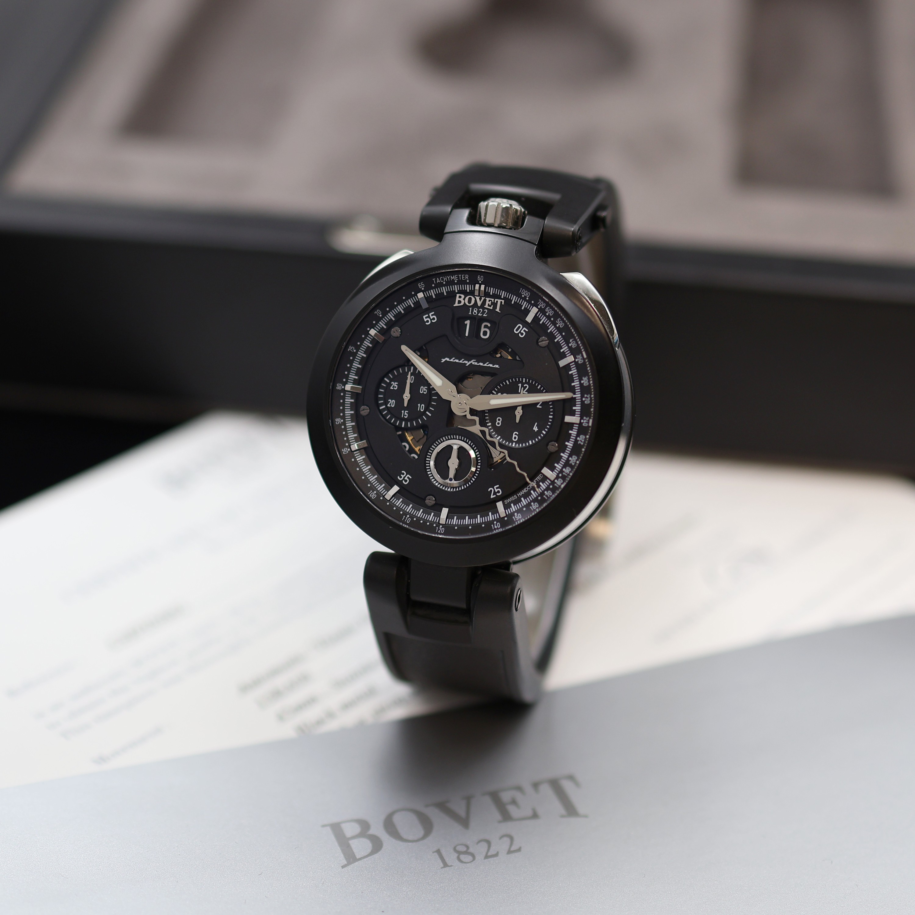 Image 27117420 - BOVET Cambiano ungetragener Herrenchronograph Design Pininfarina Referenz CHPIN002, ...