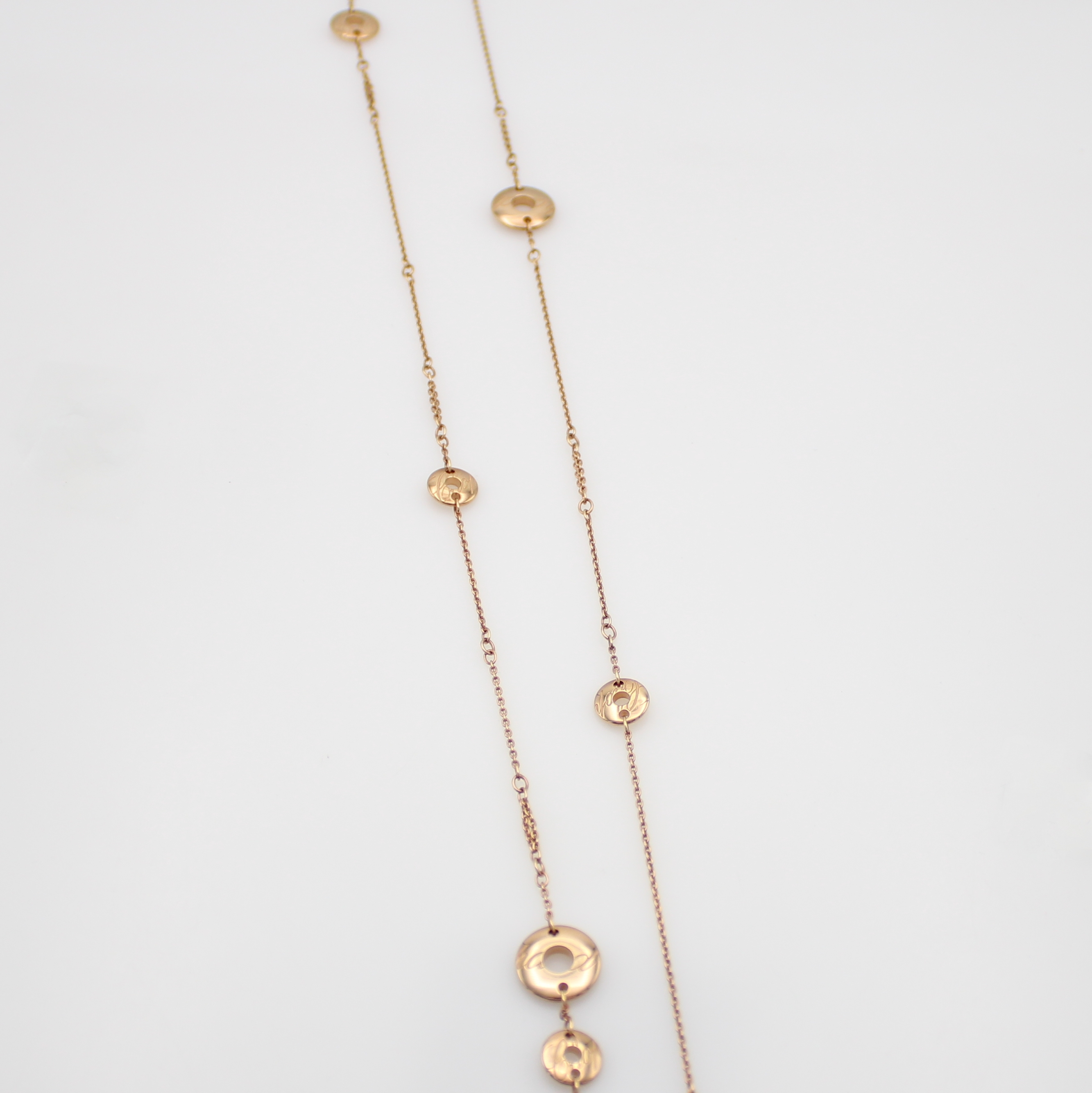 Image 27117455 - Chopard - Chopardissimo langes Collier, RG 750/000, runde Glieder, L. ca. 120 cm, ...