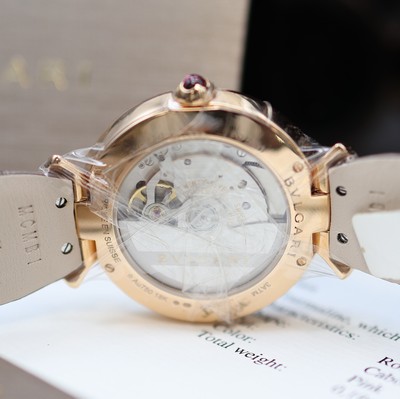 27117411e - BULGARI Divas Dream ungetragene Damenarmbanduhr in RoseG 750/000 mit Diamanten Referenz ...