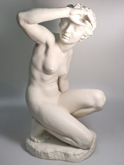 27117412b - Zwei Porzellanfiguren, Mitte 20. Jh., , Hutschenreuther, Entwurf Werner ´die Schauende´, ...