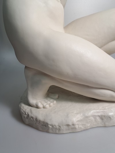 27117412d - Zwei Porzellanfiguren, Mitte 20. Jh., , Hutschenreuther, Entwurf Werner ´die Schauende´, ...