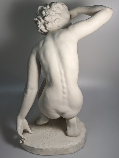 27117412g - Zwei Porzellanfiguren, Mitte 20. Jh., , Hutschenreuther, Entwurf Werner ´die Schauende´, ...