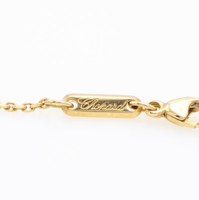 27117418a - Chopard - So happy Anhänger an Kette, GG 750/000, grüner, fac. Stein innen m. 3 Brill. ...