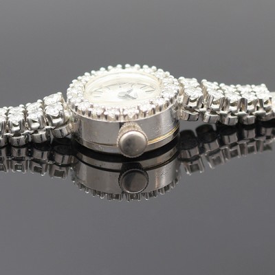 27117437b - OREX Damenarmbanduhr in WG 750/000 mit Diamanten, Schweiz um 1965, Handaufzug, Boden ...