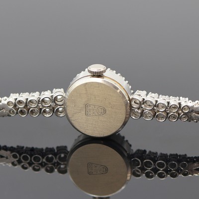 27117437c - OREX Damenarmbanduhr in WG 750/000 mit Diamanten, Schweiz um 1965, Handaufzug, Boden ...