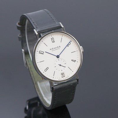 27117453b - NOMOS Herrenarmbanduhr Tangente, Handaufzug, Deutschland um 2020, beids. vergl. Geh. ...