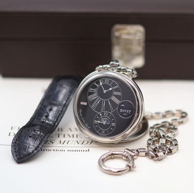 27117462h - BOVET Fleurier Amadeo Oris Mundi ungetragene Herrenarmbanduhr / Taschenuhr Referenz ...