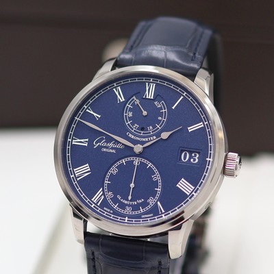 27117464a - GLASHÜTTE ORIGINAL Senator Chronometer ungetragene Herrenarmbanduhr in WG 750/000 ...