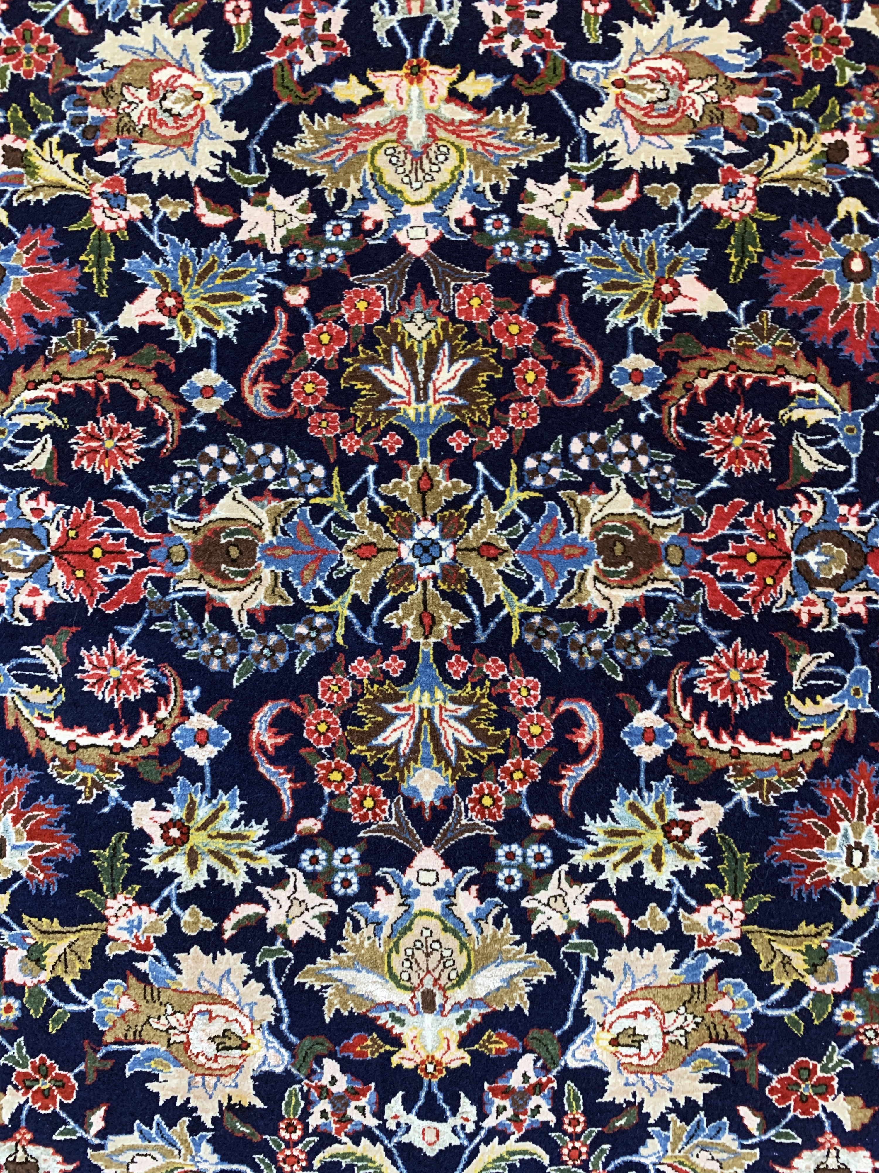 Detail c: Ghom Kork fein, Persien, Mitte 20.Jhd, Korkwolle mit Seide, ca. 212 x 150 cm, EHZ: 1-2