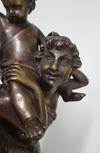 27117569d - Nach Claude Michel Clodion (1738-1814), Triumph des Bacchus, Bronze, Guss der ...