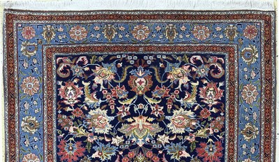 27117581a - Ghom Kork fein, Persien, Mitte 20.Jhd, Korkwolle mit Seide, ca. 212 x 150 cm, EHZ: 1-2 ...