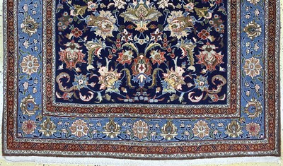 27117581b - Ghom Kork fein, Persien, Mitte 20.Jhd, Korkwolle mit Seide, ca. 212 x 150 cm, EHZ: 1-2 ...