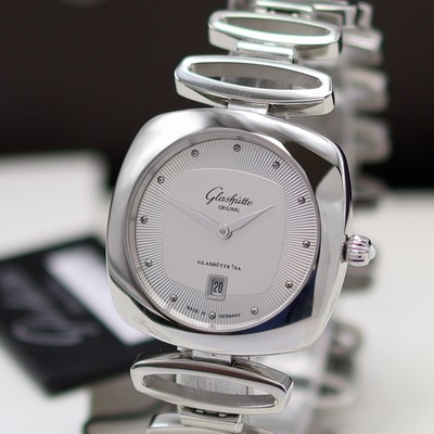 27117584a - GLASHÜTTE Original Pavonina ungetragene Damenarmbanduhr Referenz 03-01-15-02-14, quarz, ...