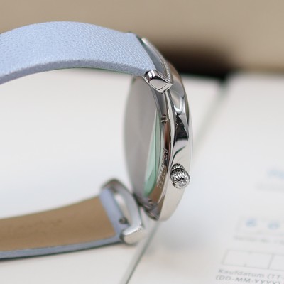 27117596c - GLASHÜTTE Original Pavonina ungetragene Damenarmbanduhr mit Brillanten Referenz 03-02 ...
