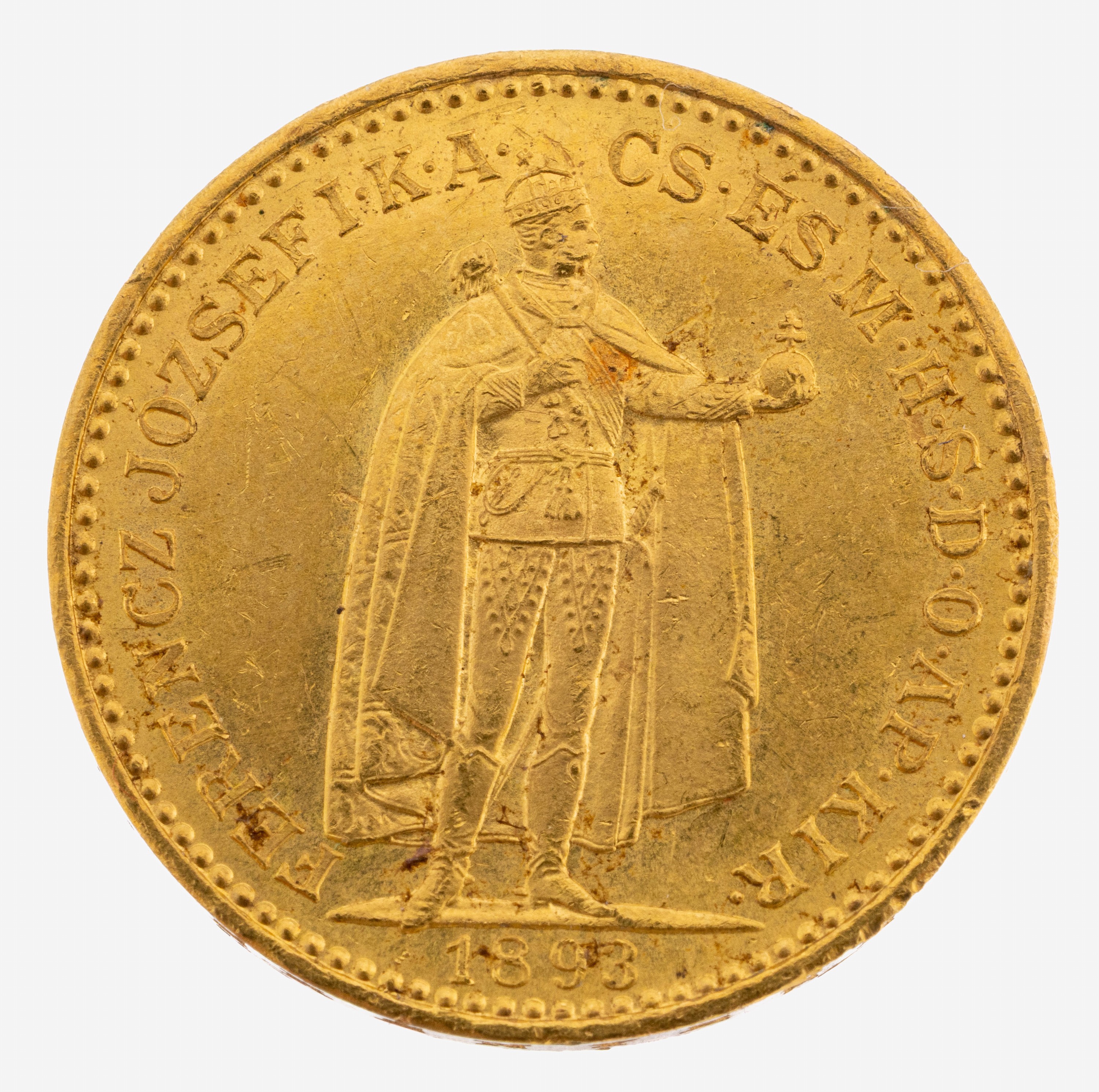 Image 27117636 - Goldmünze, 20 Korona, Österreich-Ungarn, 1893
