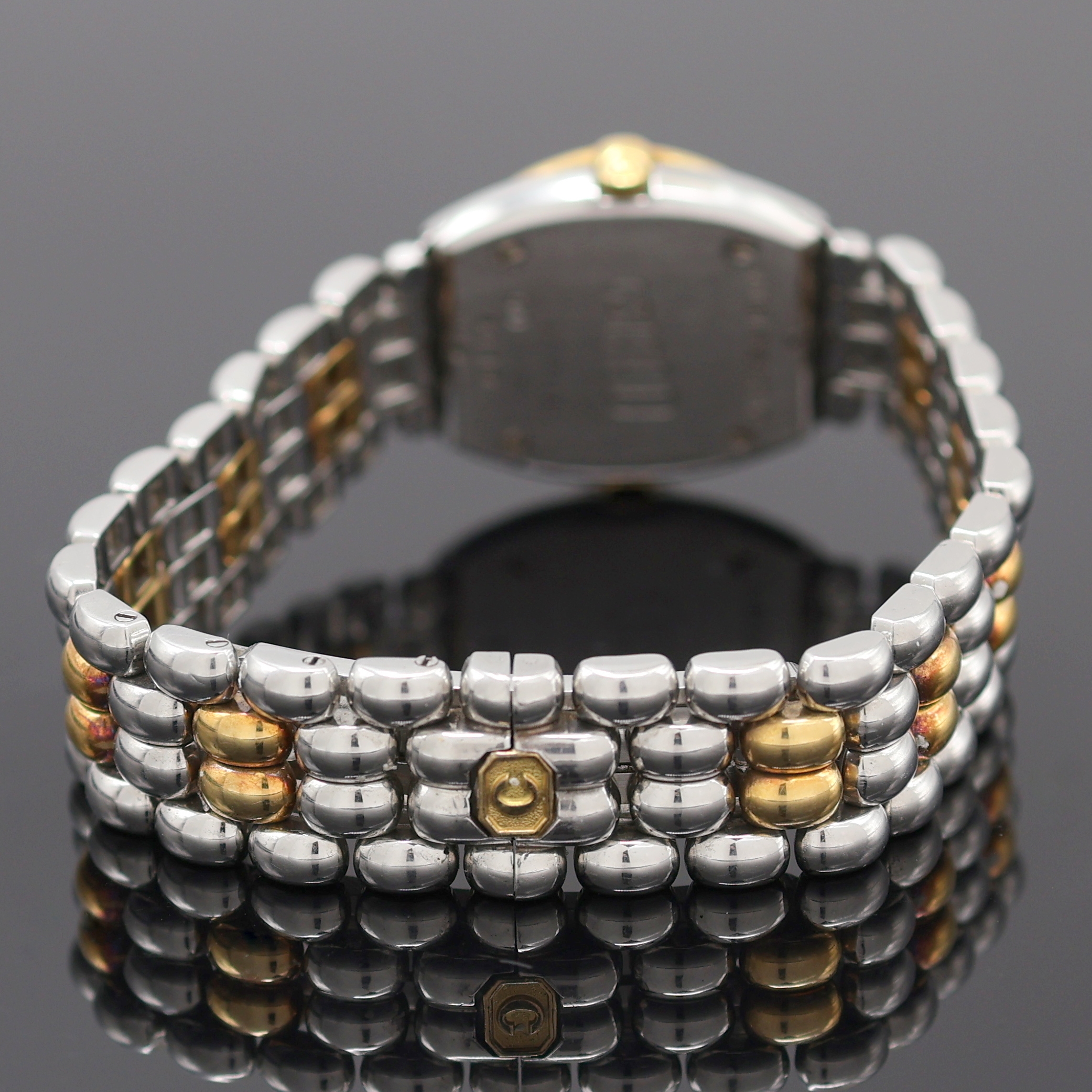 Detail c: CHOPARD Gstaad Damenarmbanduhr Referenz 32/8128, Schweiz um 2000, quarz, Edelstahl/Gold komb. inkl. orig. Gliederband m. dopp. Faltschl., ...