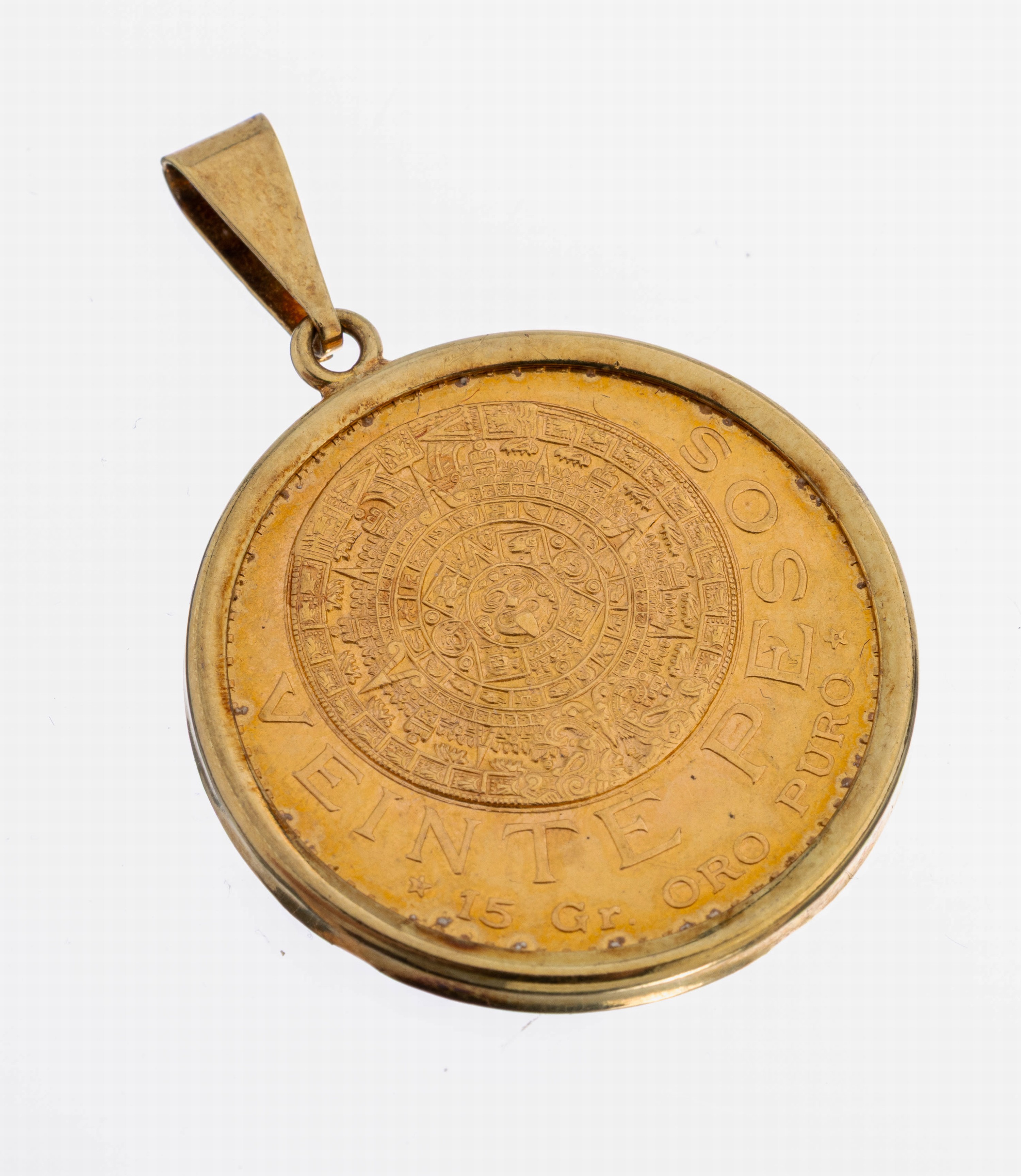Image 27117647 - 14 kt Gold Münz-Anhänger, GG 585/000, schlichte Fassung, lose gefasste Goldmünze, ...