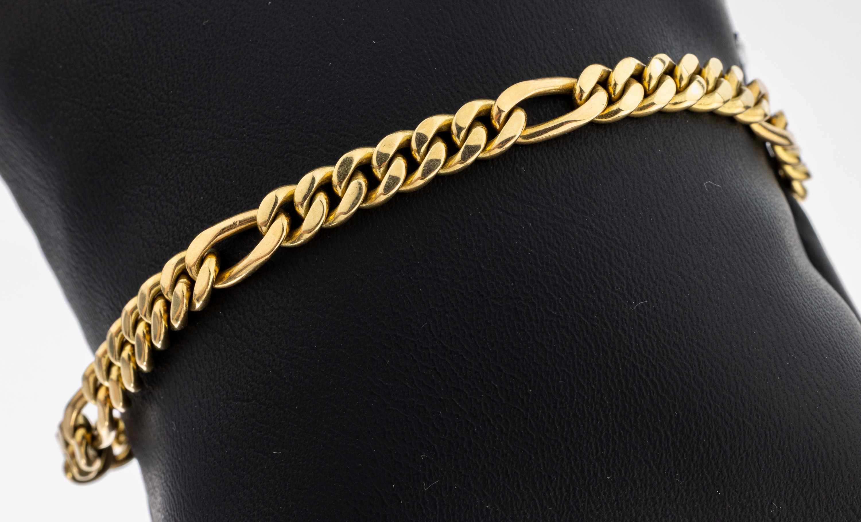 Image 27117656 - 18 kt Gold Armband, GG 750/000, L. ca. 18.5cm, Kastenschloss mit 2 Sicherheitsachten, ...