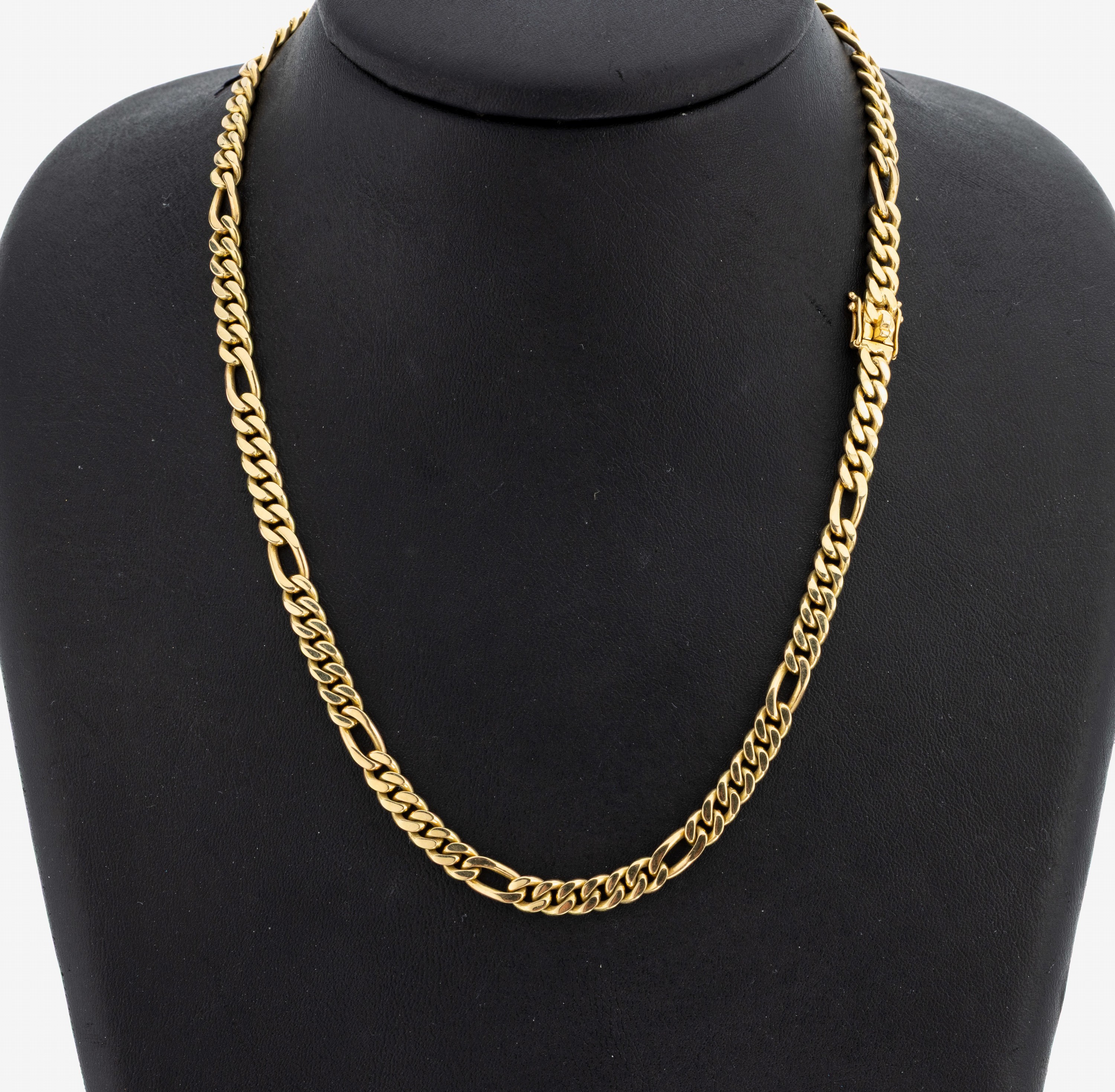 Image 27117661 - 18 kt Gold Collier, GG 750/000, L. ca. 42 cm, Kastenschloss 2 Sicherheitsachten, ca. ...
