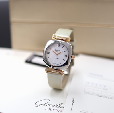 Image GLASHÜTTE Original Pavonina unworn ladies wristwatch with diamonds reference 03-02-05- ...