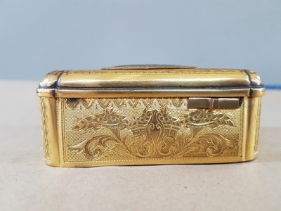 27117639b - Feine Singvogel-Spieldose, wohl Schweiz, um 1840, Metallgehäuse qualitätvoll ...